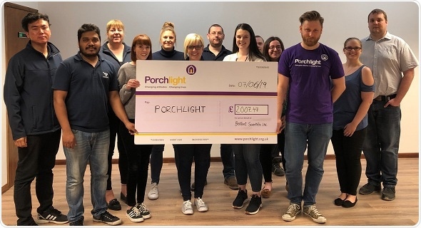 Kent-based medical device manufacturer raises £2000 to help the homeless