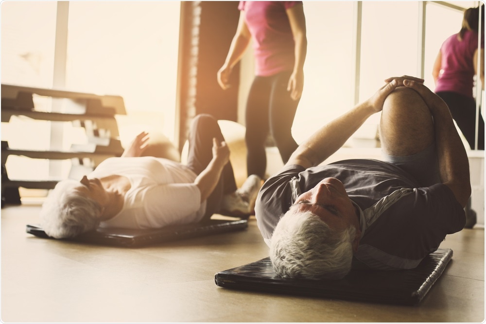 Older adults exercising