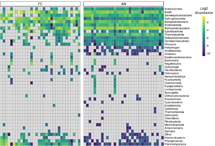 Core and unique taxa detected per workflow at the class leve