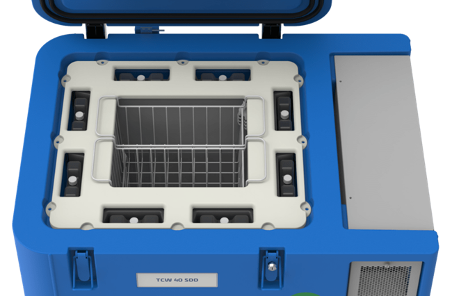 Solar direct drive vaccine refrigerator and ice-pack freezer TCW40SDD