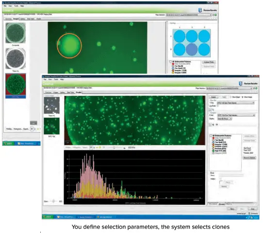 Complete automated screening using the ClonePix 2 Mammalian Colony Picker