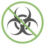 No need for hazardous chemicals.