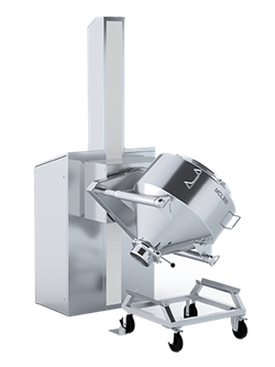 Blending with the container mixer