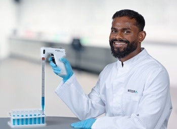 Dispense serological pipet volumes repeatedly with the PIPETBOY GENIUS