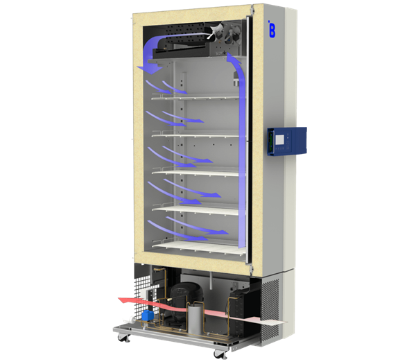 High-performance F500 laboratory freezer for secure sample storage