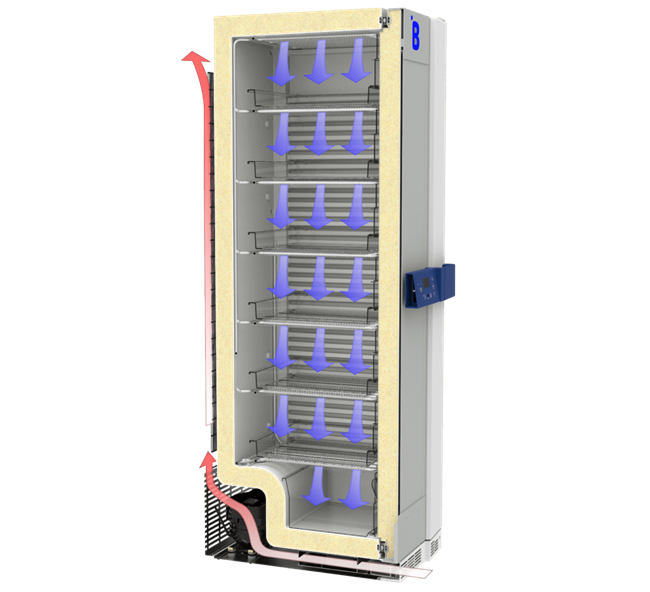F131 medical refrigerator for secure vaccine and sample storage