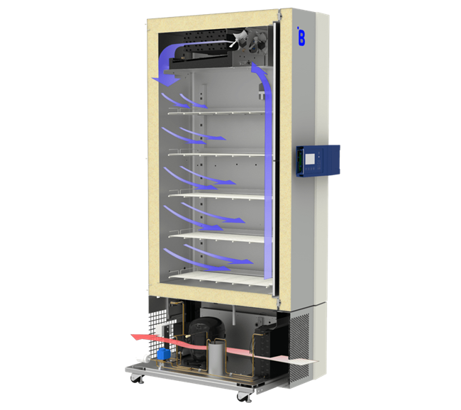 F501 plasma storage freezer for reliable blood component preservation