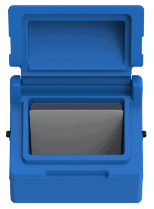 Temperature-controlled blood transport boxes for safe medical use