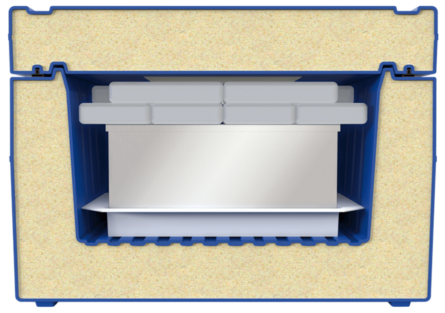 Temperature-controlled blood transport boxes for safe medical use