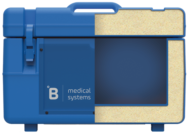 Temperature-controlled blood transport boxes for safe medical use