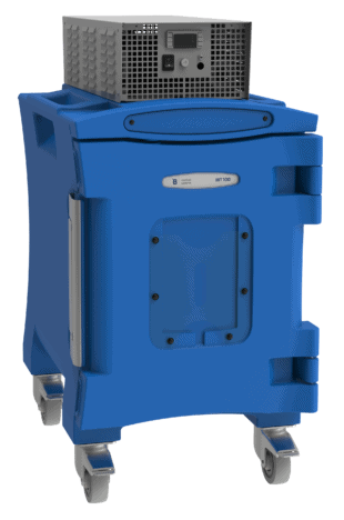 Temperature-controlled blood transport boxes for safe medical use